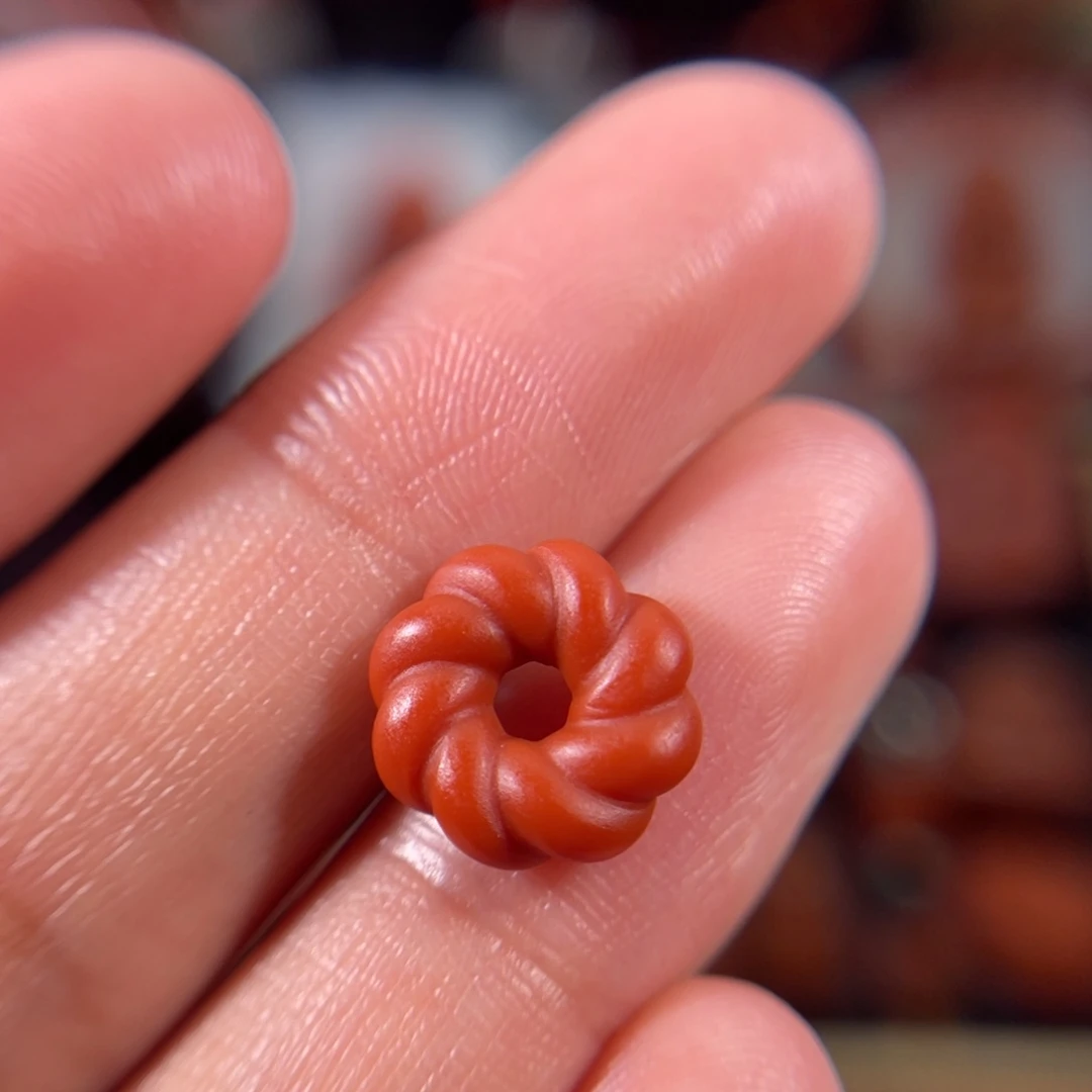 南红玛瑙未镶嵌甜甜圈11+不退不换