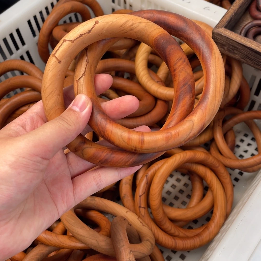 桃木80乾坤圈六七星一物一拍