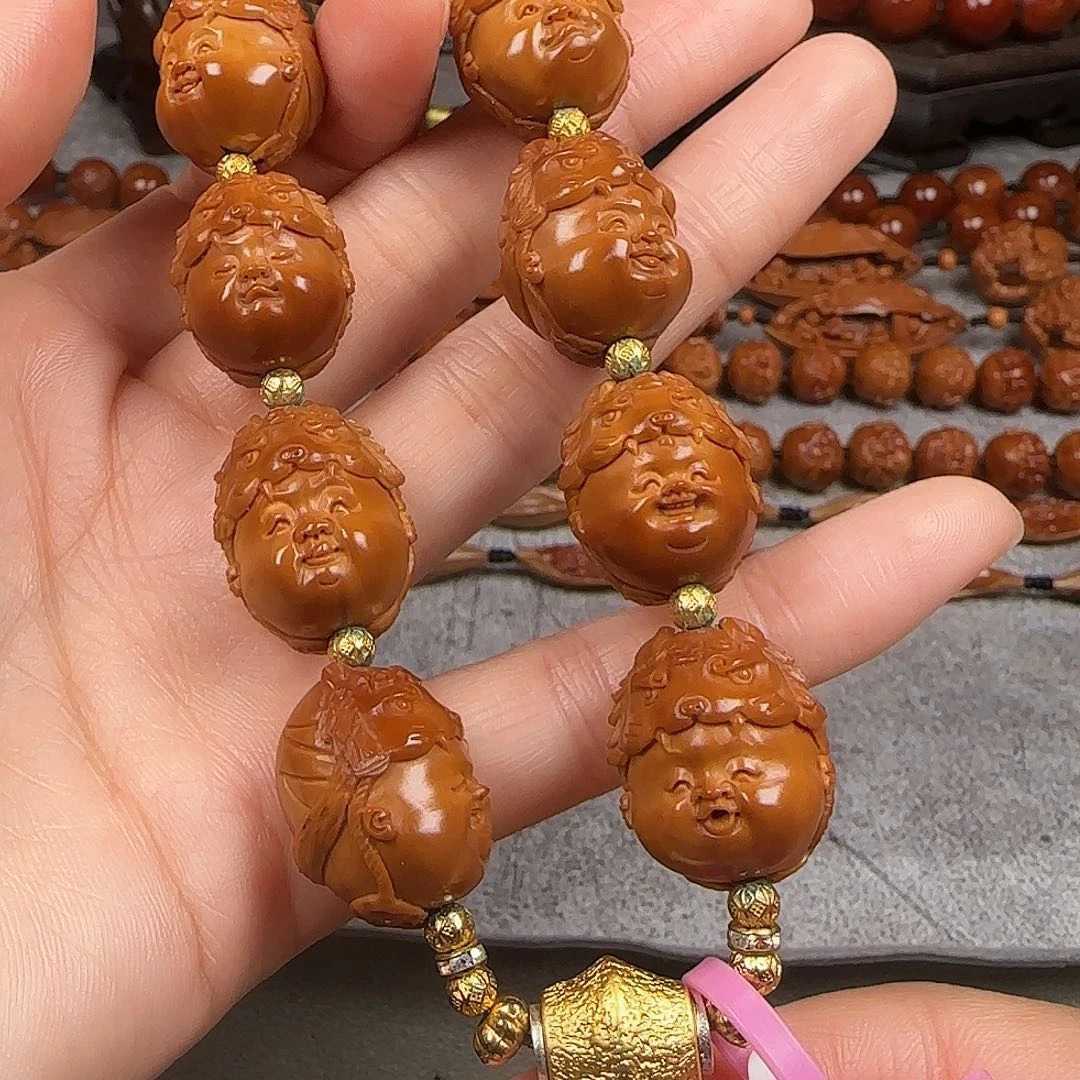 橄榄核手串/手链1.8尺寸虎娃手串