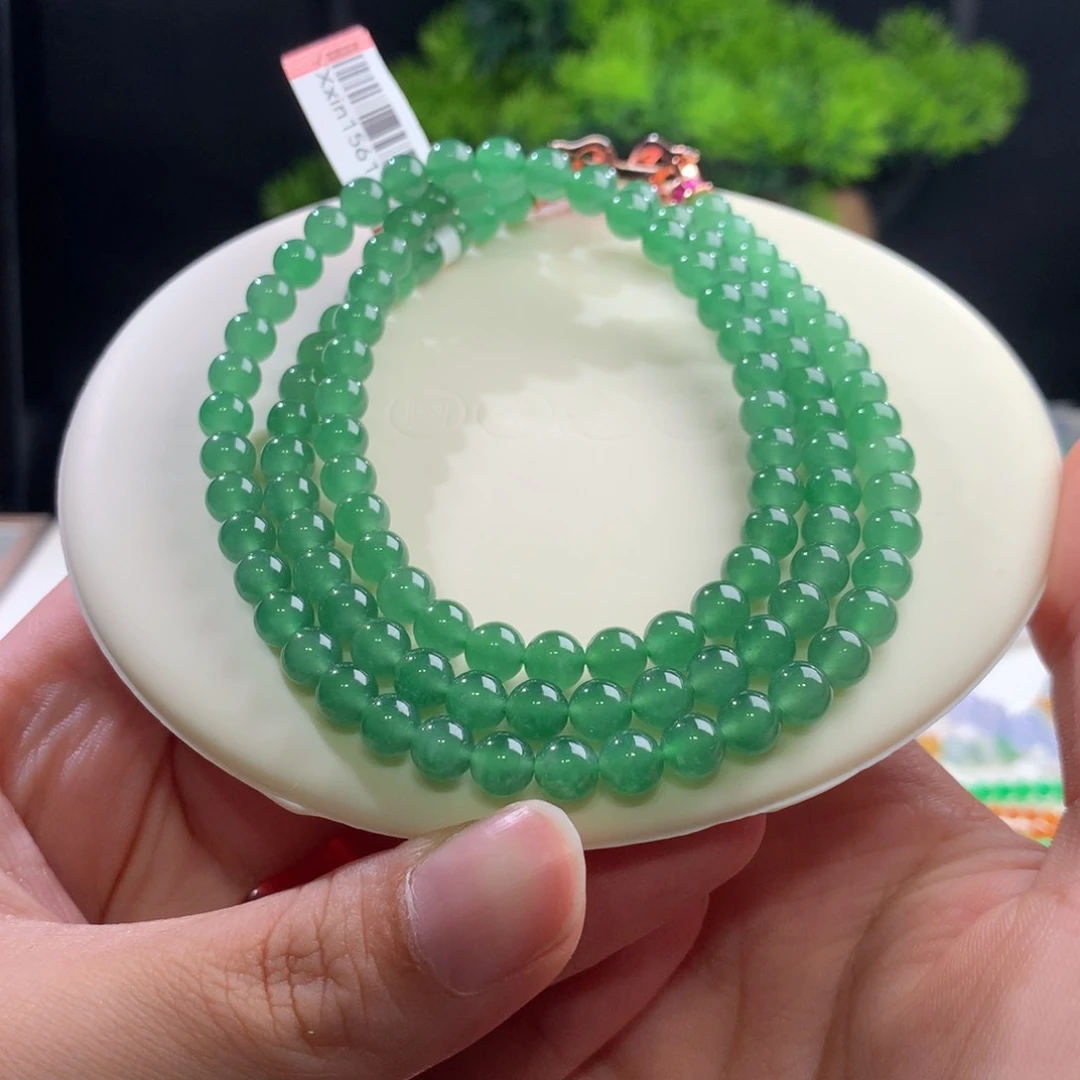未镶嵌手串翡翠卡6