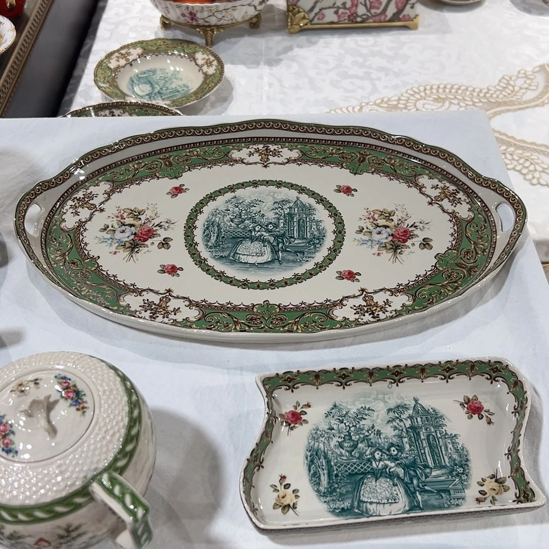 陶瓷YD8800经典大号茶盘果盘