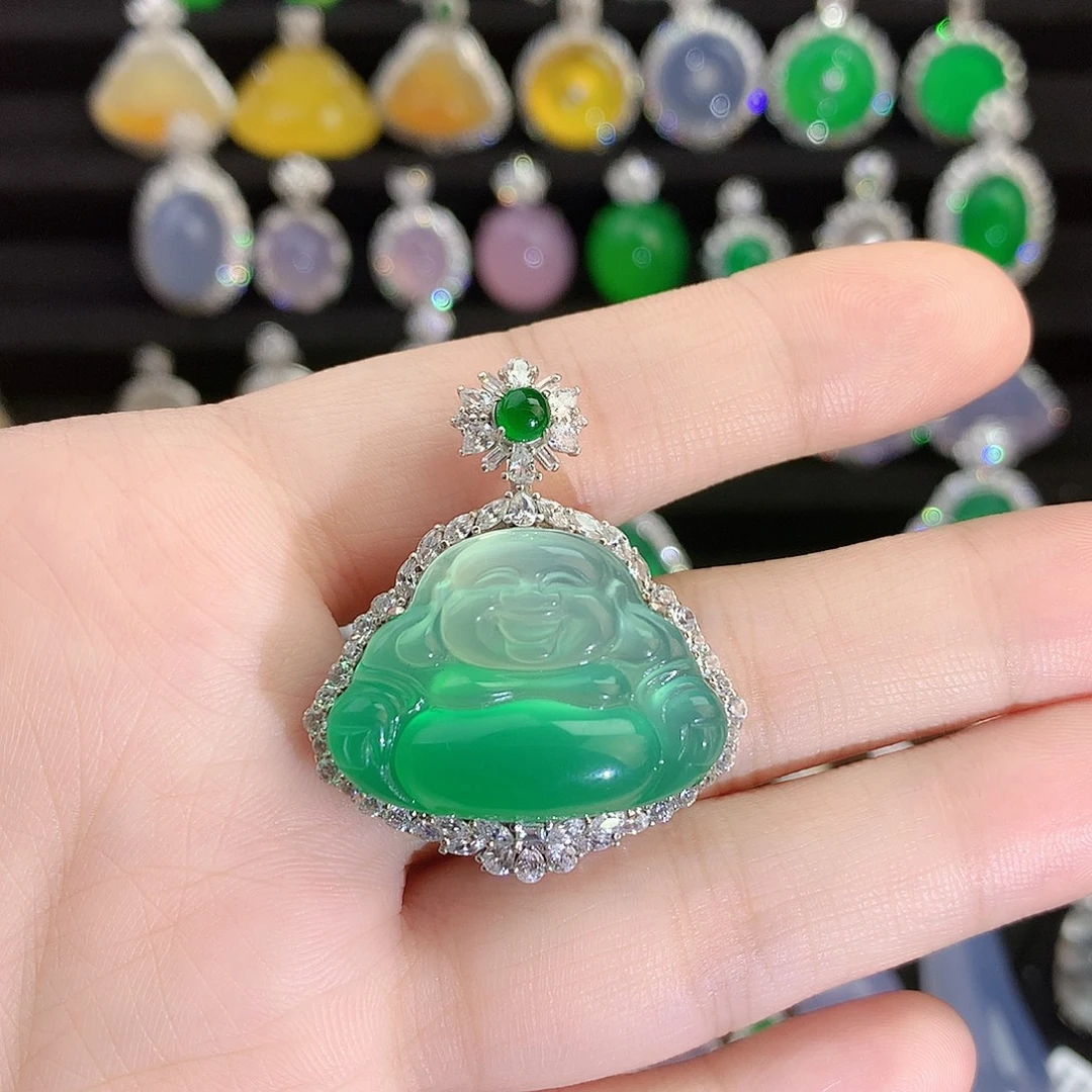 ^***^玛瑙/玉髓银S925镶嵌颈饰