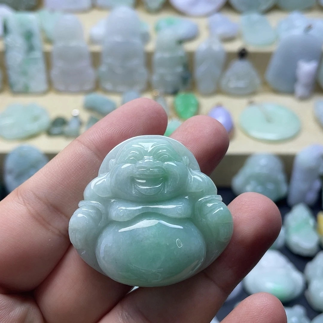 翡翠未镶嵌颈饰纯天然翡翠
