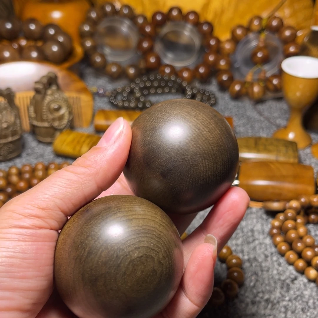 金丝楠阴沉木保健球