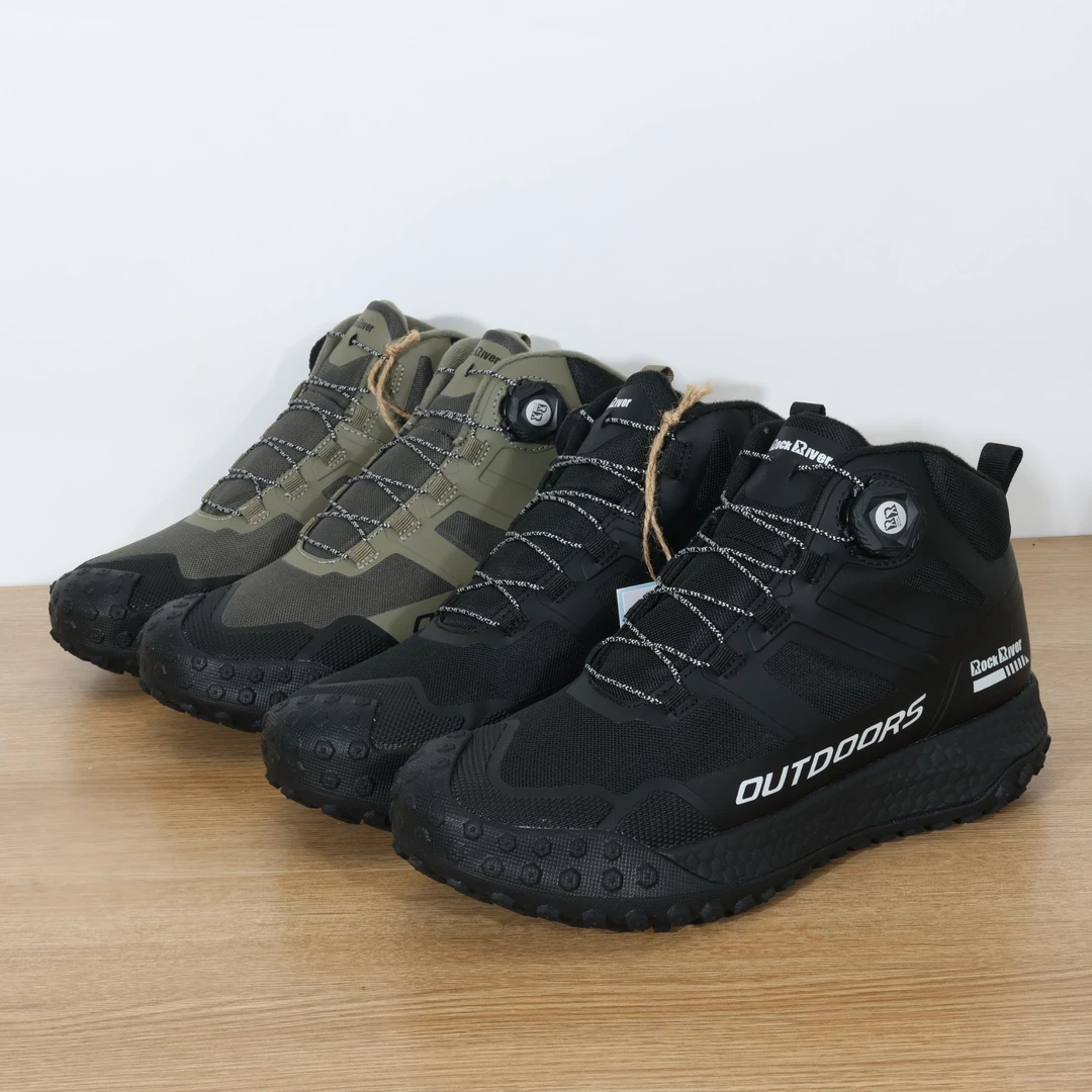 德国户外防滑耐磨旋转纽扣登山鞋高帮越野徒步适鞋 16630