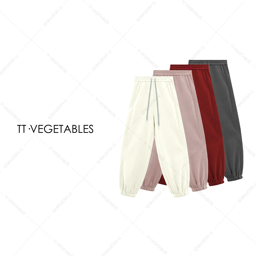 噢芬/小个子 【兰衫】 秋冬重磅纯色高腰长裤休闲裤束脚裤522476