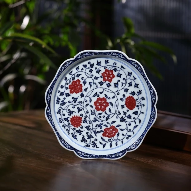 阳春白雪四季花卉壶承