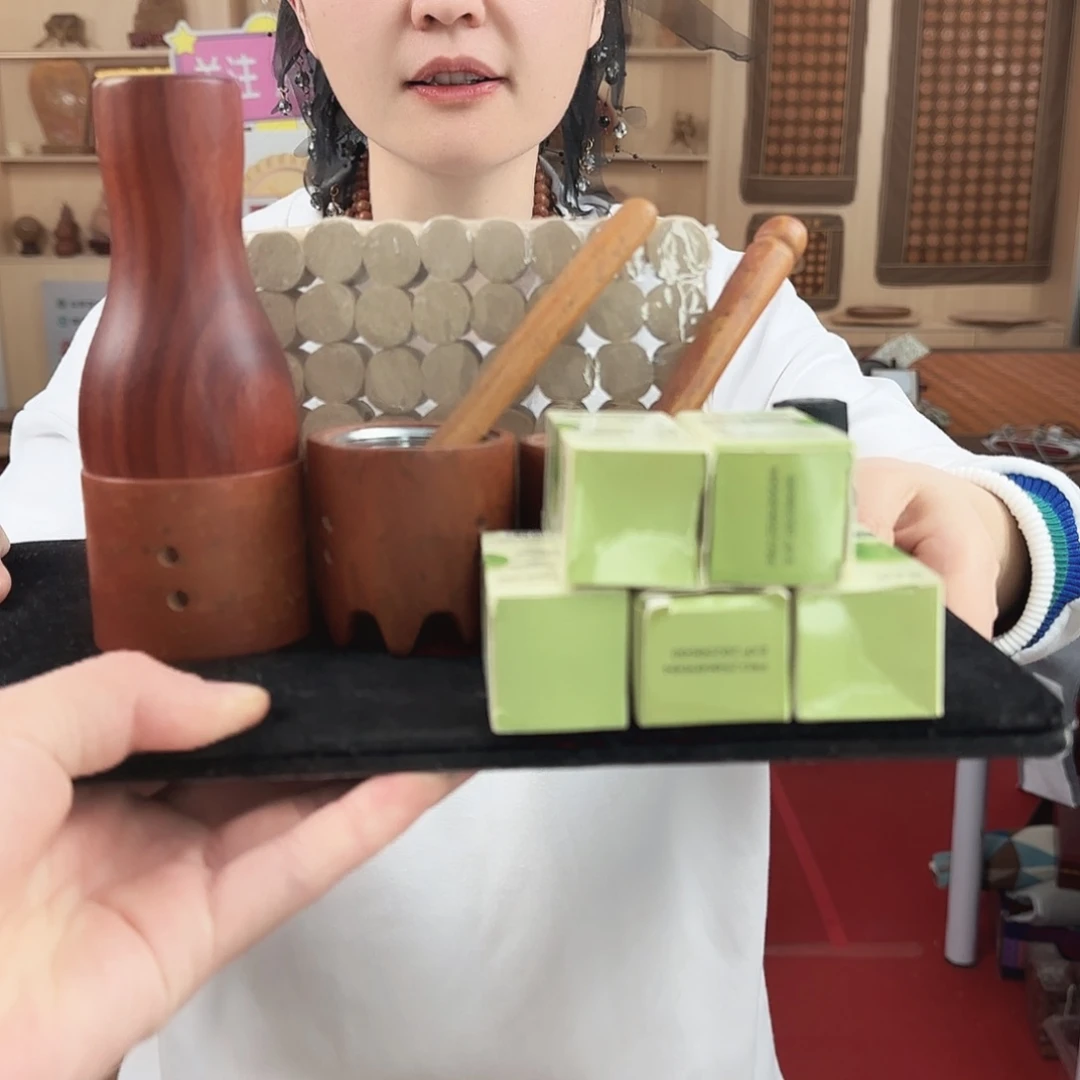 泗水砭石直播间炸福利艾灸棒一拖三套装（高性价比）