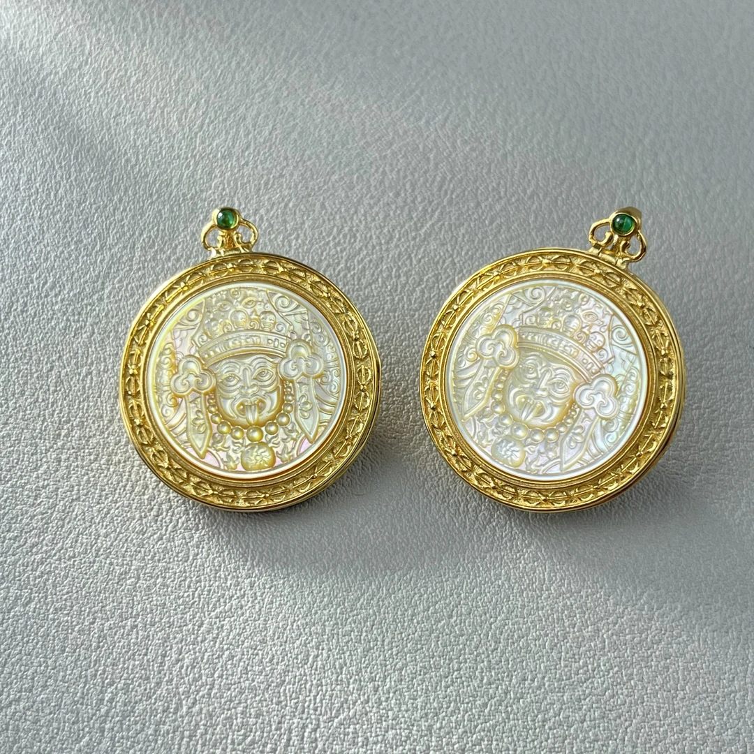 【举石饰品】X0202-77-10贝壳吊坠（一件/多样性发）Q