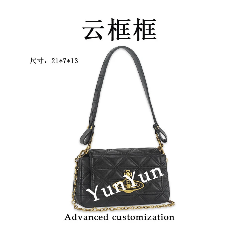 【云云甄选】ZT-8013-复古黑-轻奢时尚女士新款单肩斜挎包