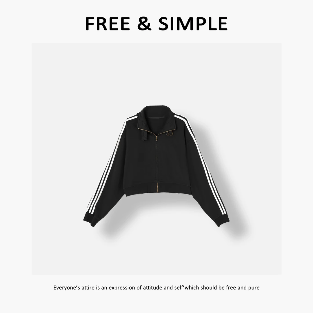 Free&Simple-‘海街日记’早秋款时尚街头感休闲杆条卫衣-7869