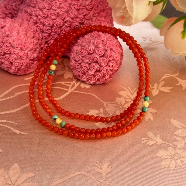 【玉涵珠宝】天然南红设计款项链686