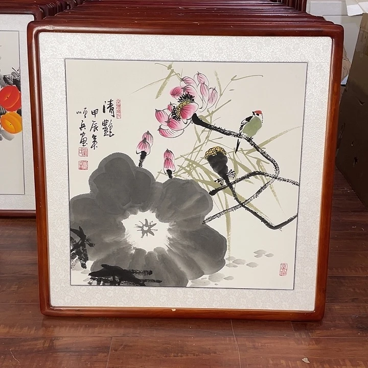 国画带框尺寸63*63厘米