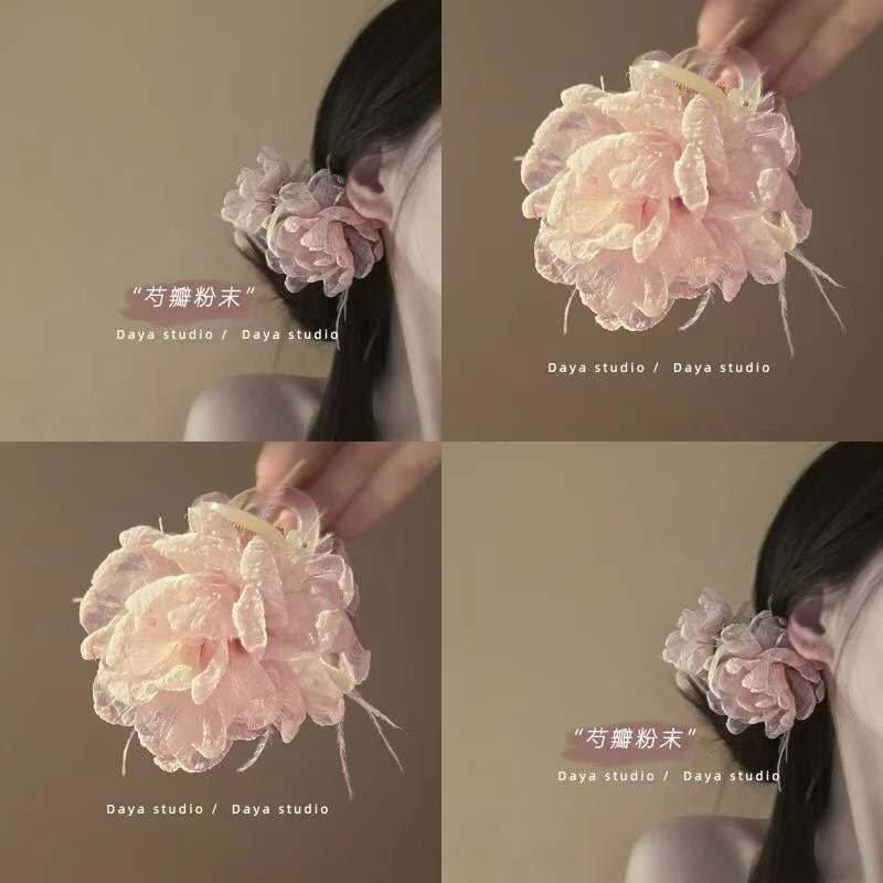 1单起飞 高保色 头饰韩系发饰秋冬蝴蝶结飘带毛绒