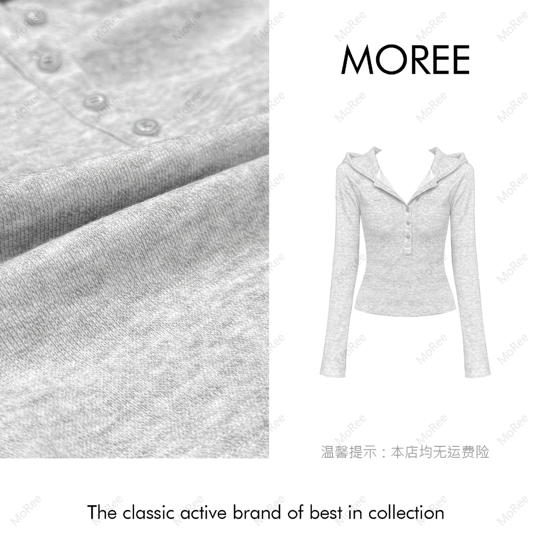 【MOREE】Modèle d’automne连帽设计感卫衣上衣-Z6271