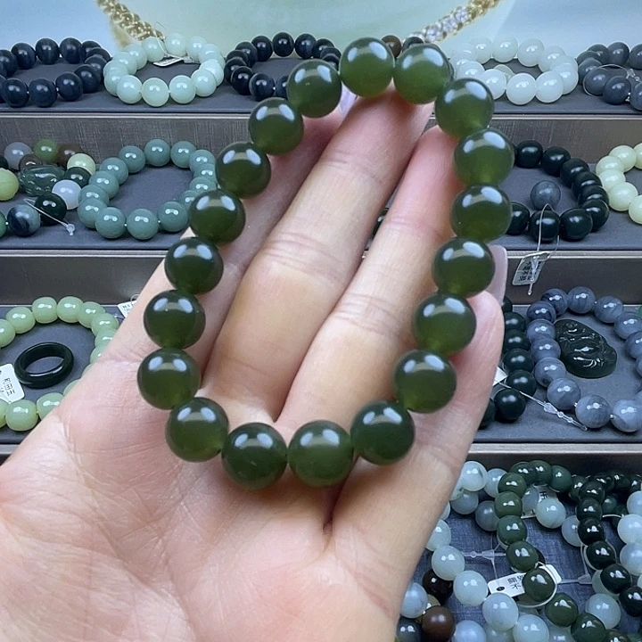 和田玉未镶嵌手链