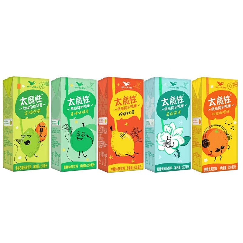 统一新品太魔性柠檬红茶250ml*24盒整箱夏天清凉解暑饮料好喝饮品