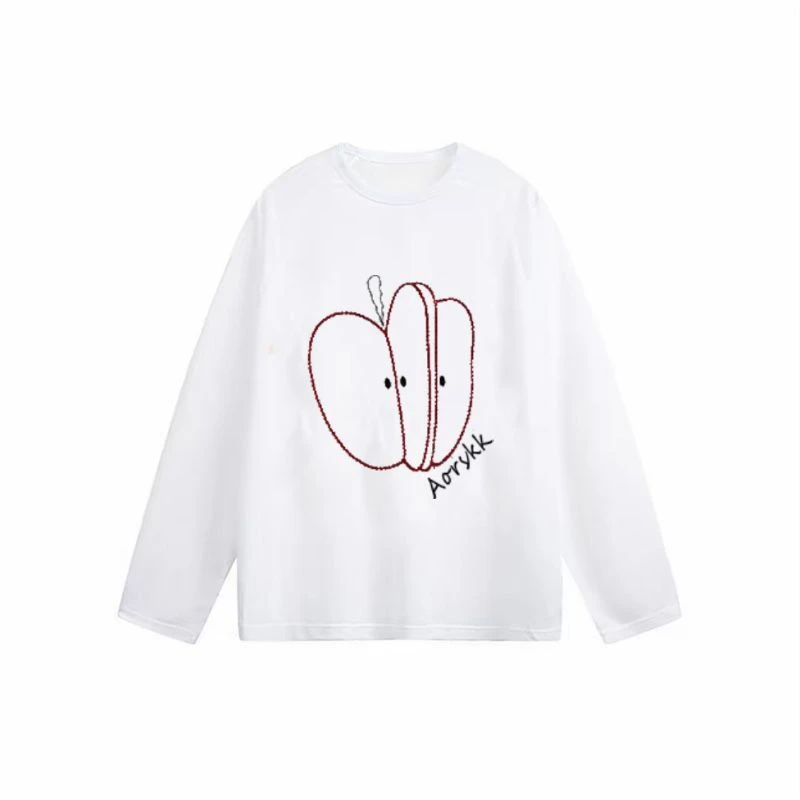 【ZHAP】新款早秋款防晒罩衫长袖t恤上衣浅灰色百搭港风简约高街风