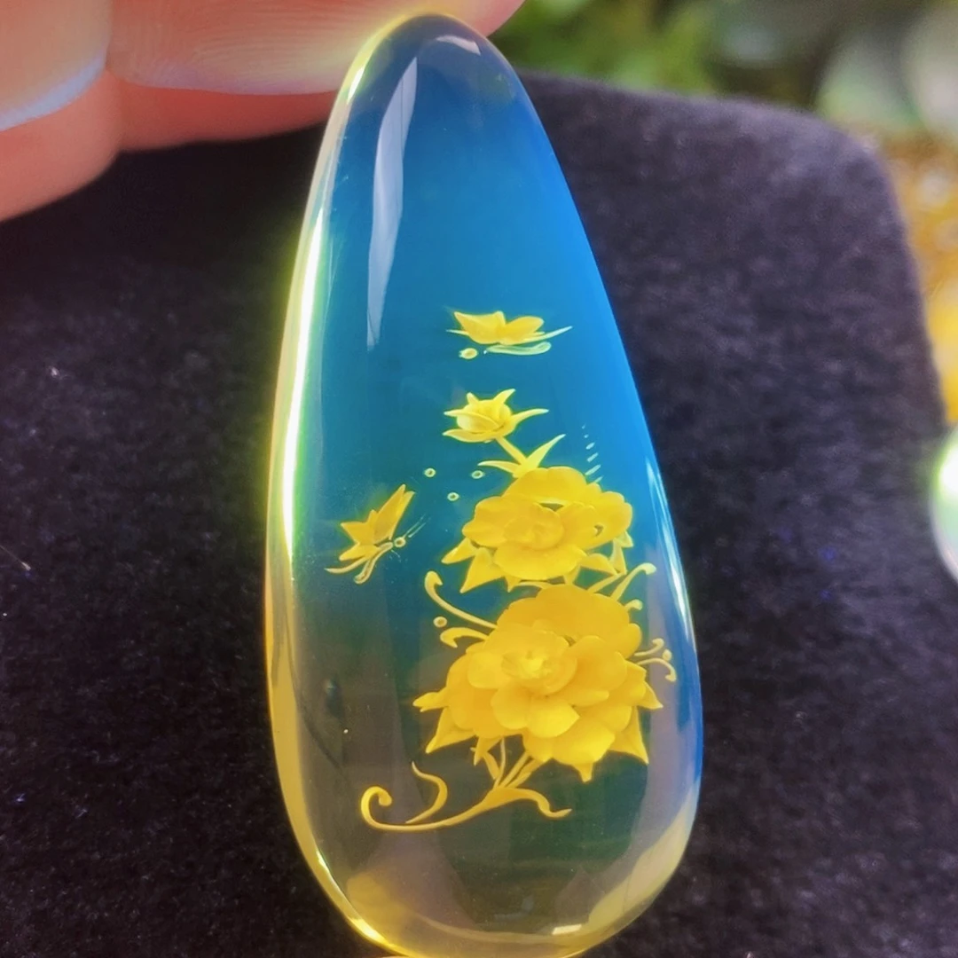 【闪购商品】金珀吊坠(不含链)未镶嵌
