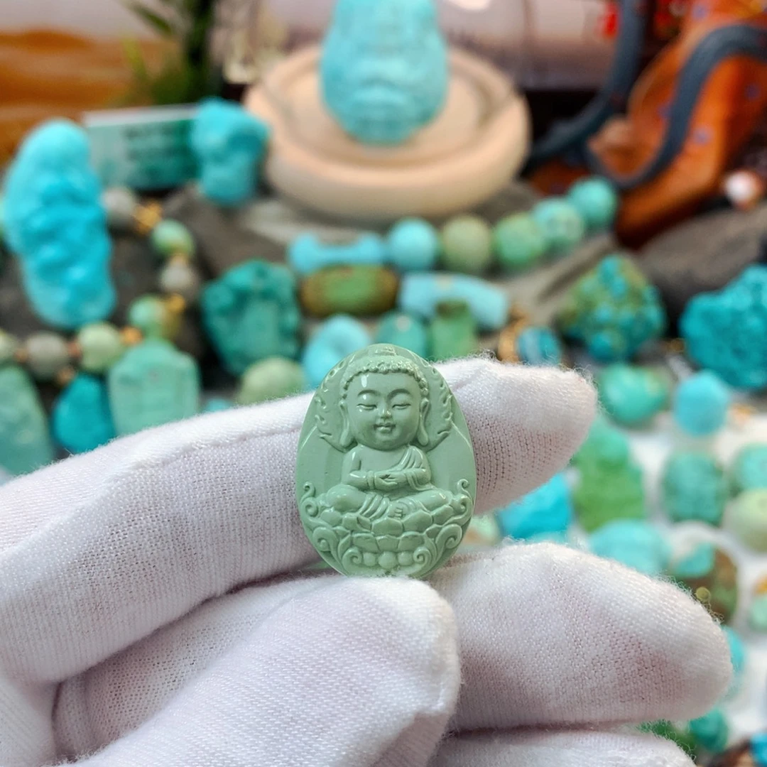绿松石未镶嵌珠宝半成品