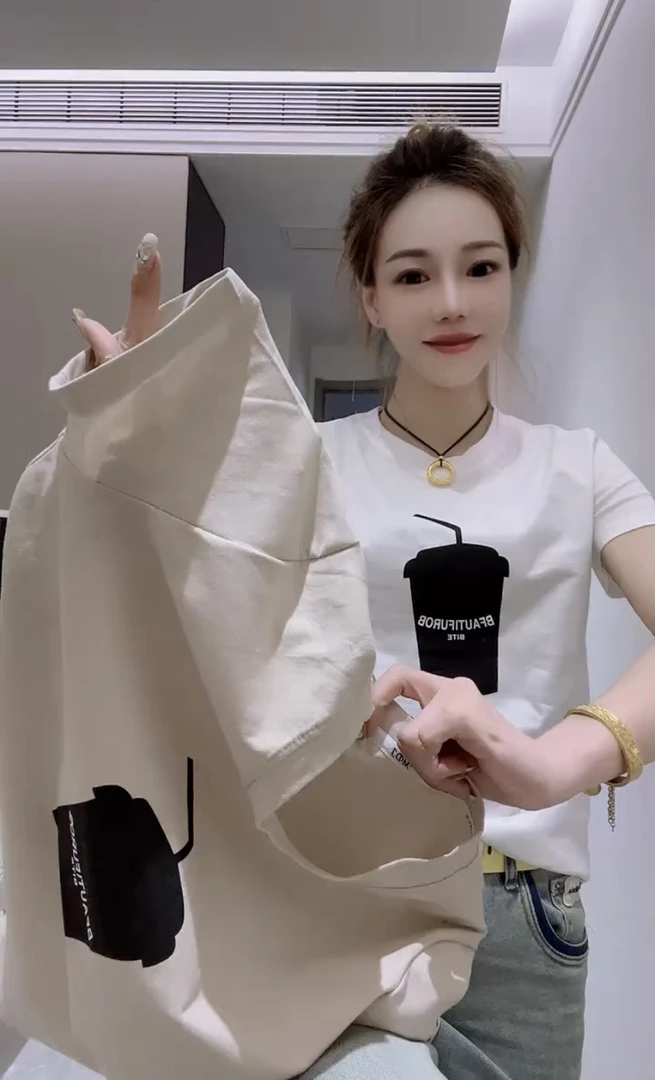 欧洲站2025夏季新款女装时尚百搭短袖T恤宽松显瘦打底衫女上衣潮