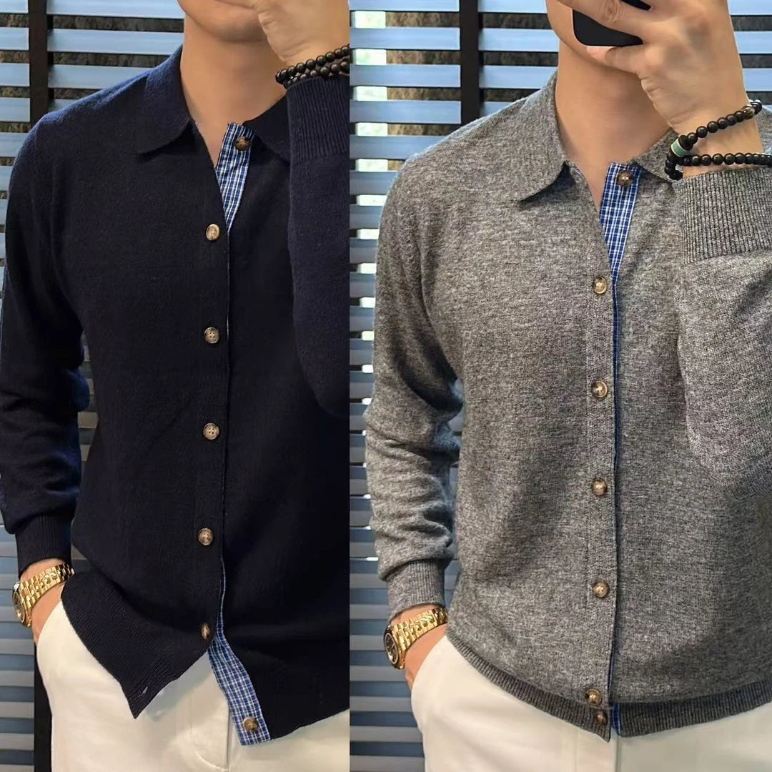 東•Dongzi 25秋季新款男装 休闲百搭针织衫11888