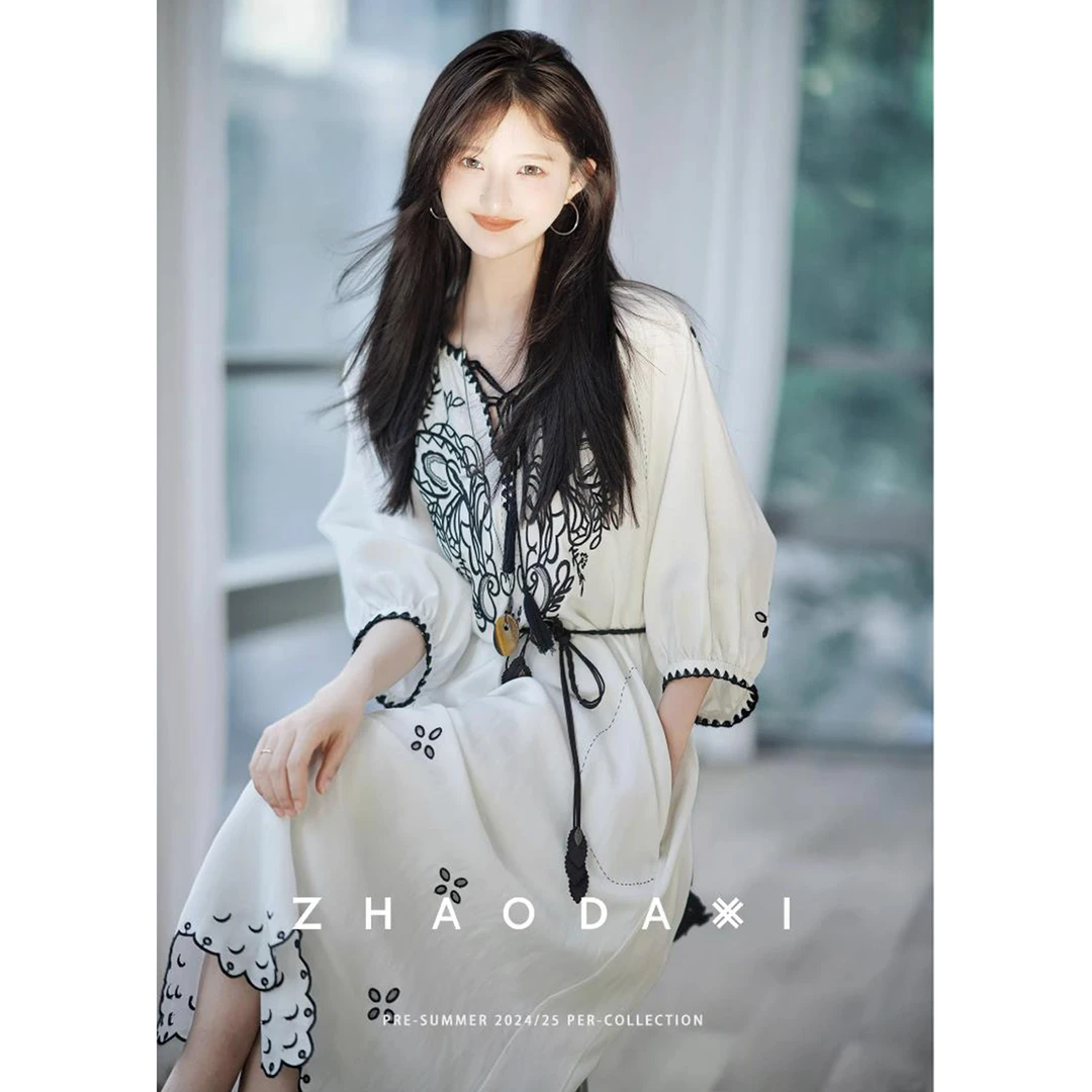 【赵大喜】现货！有风的地方-连衣裙 | 超精.致刺绣 宽松A版