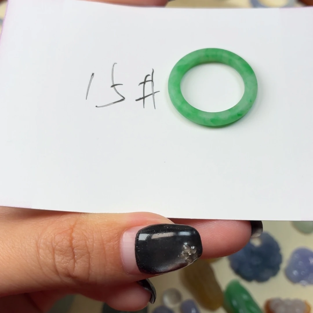 定制翡翠未镶嵌戒圈15