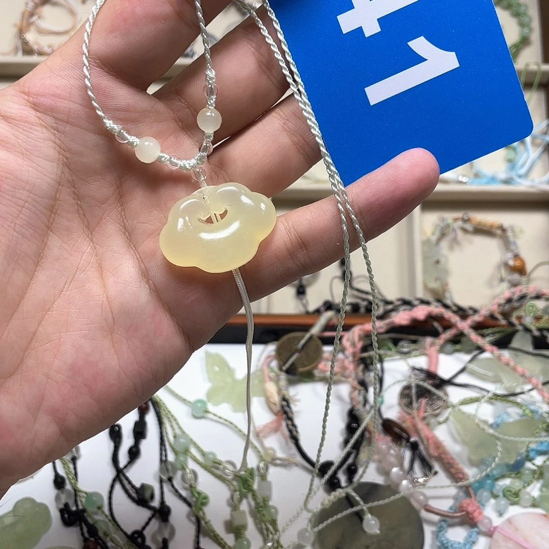 合金蛇纹石玉手链