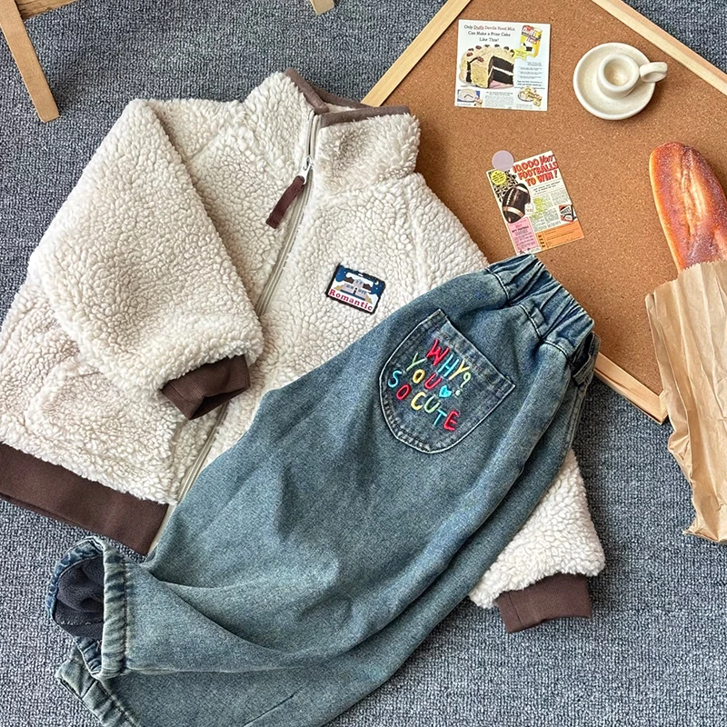 Q339#SY-3204黑色外套品牌童装外套