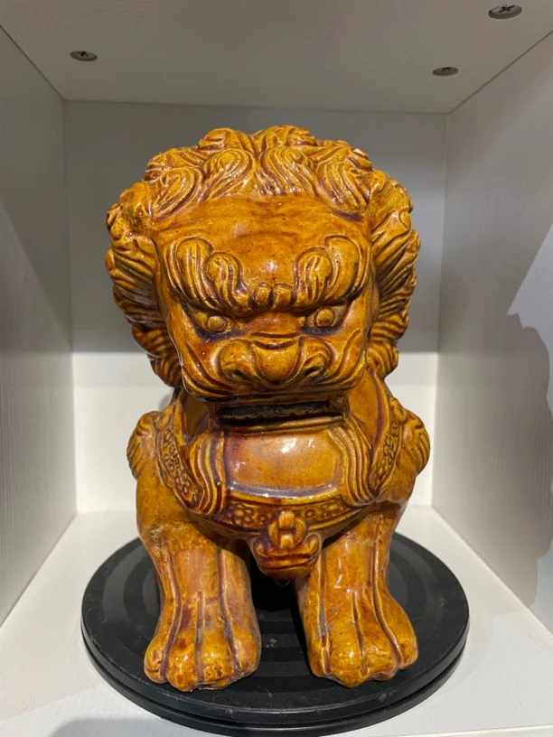 精品案头摆件 青石狮子