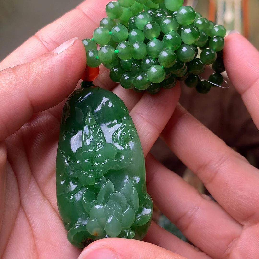 和田玉未镶嵌挂件