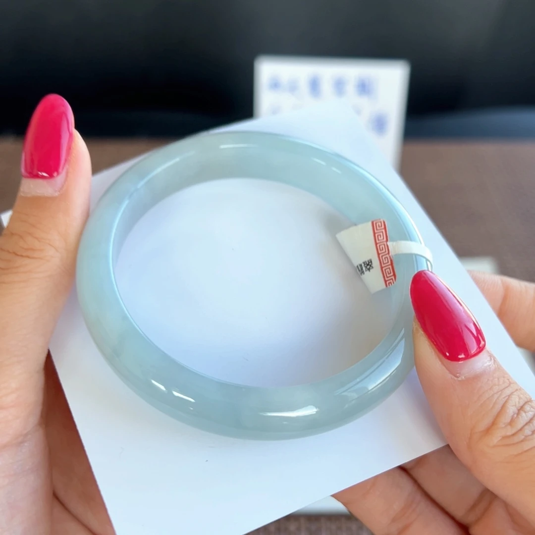 翡翠未镶嵌手镯46号 58