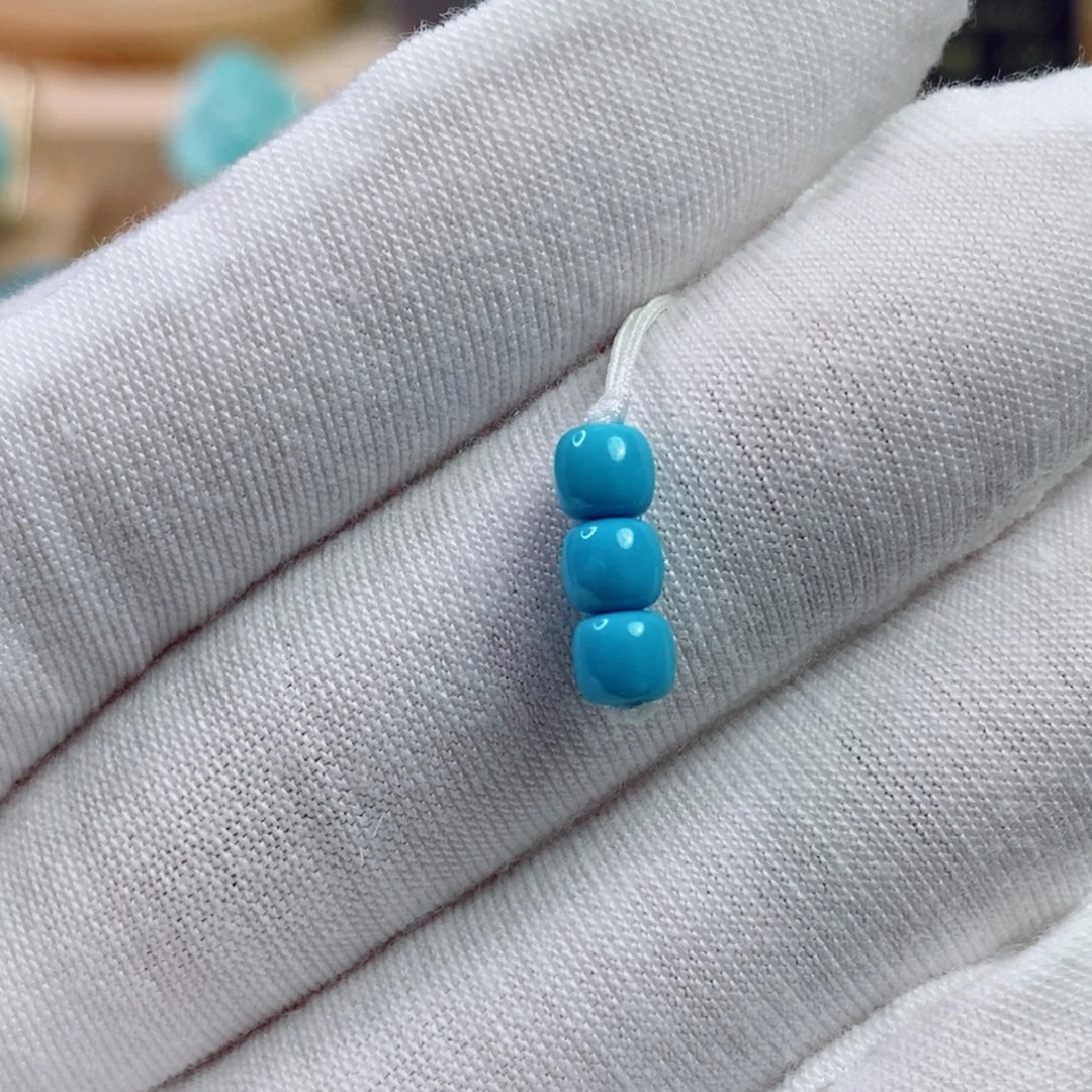 绿松石未镶嵌珠宝奇石4.5mm