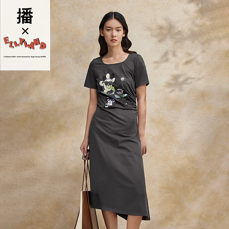 播ELLYLAND联名24夏连衣裙BDR2LD1119