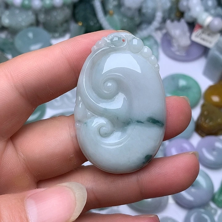 翡翠未镶嵌颈饰天然翡翠
