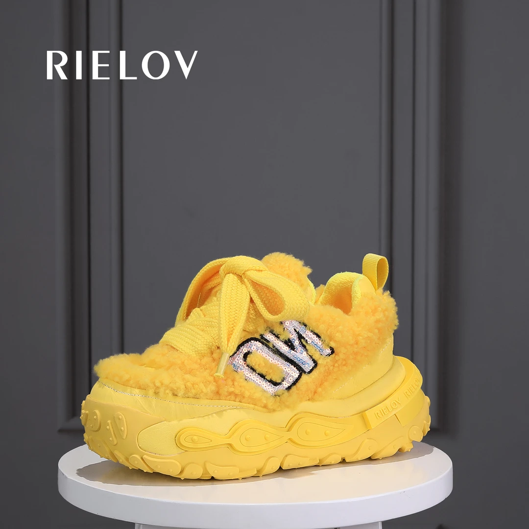 RIELOV【丽】增高7.5cm时尚潮流百搭女士休闲鞋225934