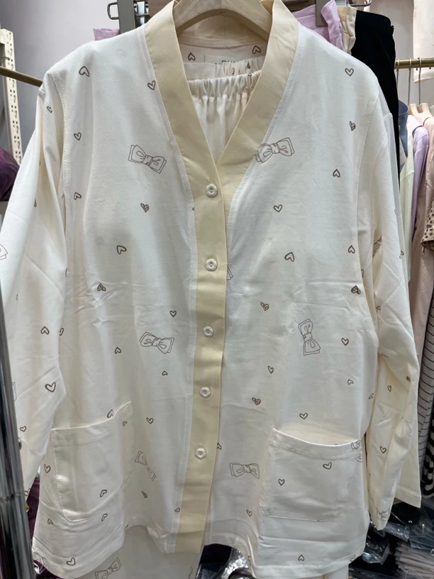 夏季薄棉孕产妇可爱少女风家居服2858