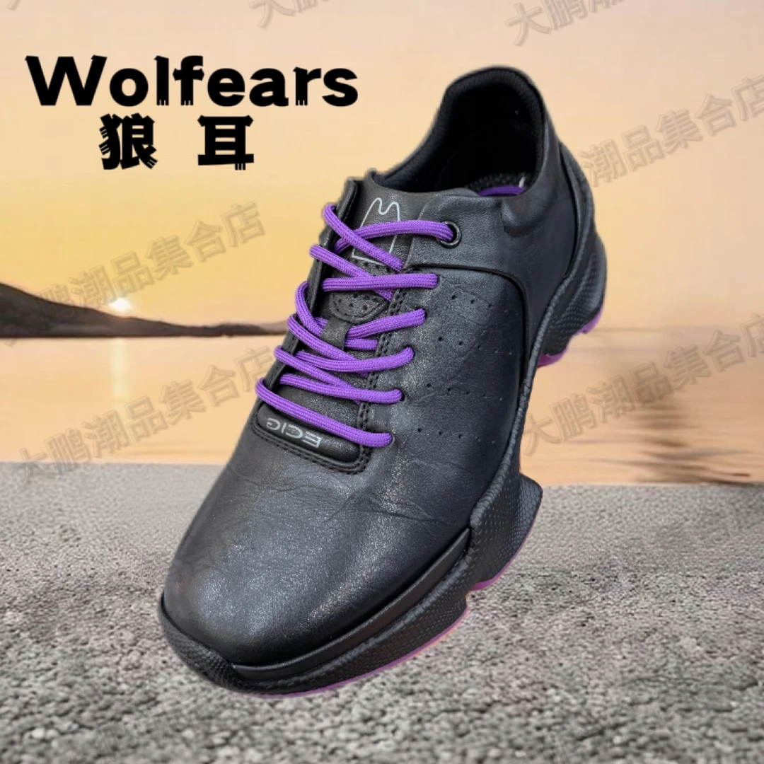 WolfEars广州狼耳周年新款头层牛皮时尚女士秋冬款休闲皮鞋有加绒