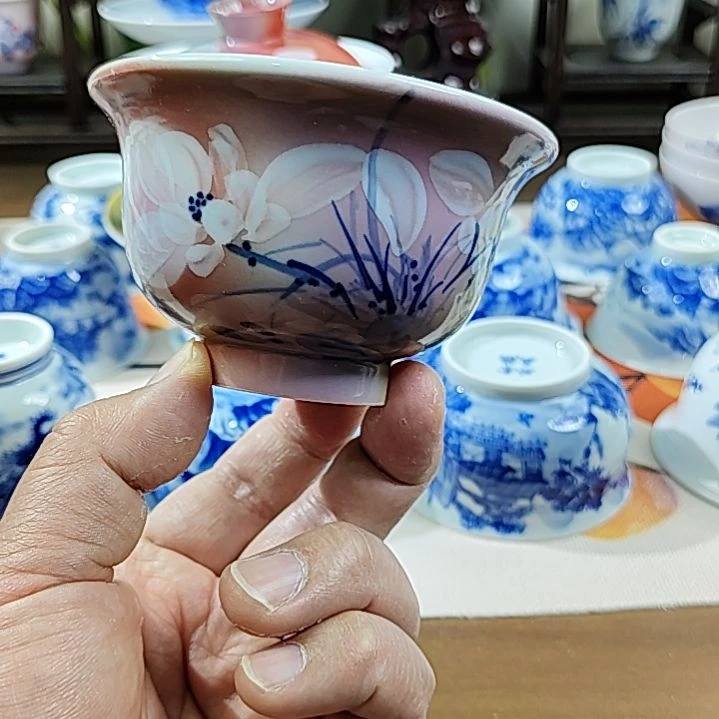 景德镇手工手绘陶瓷容量100-110