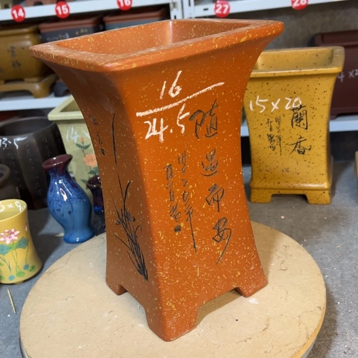 紫砂花盆紫砂花盆