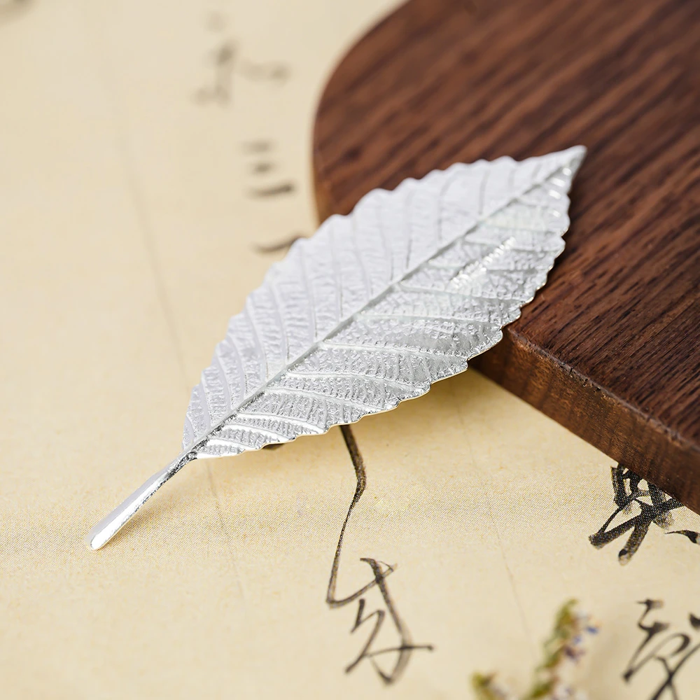 吊坠足银 叶子复古金枝玉叶精致精美银制品-716002