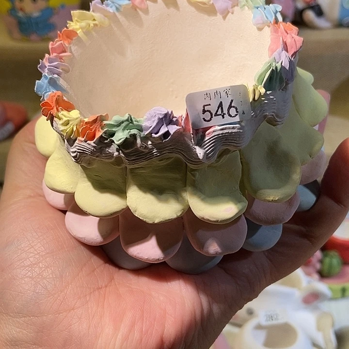 546 手工手绘盆 满29包邮