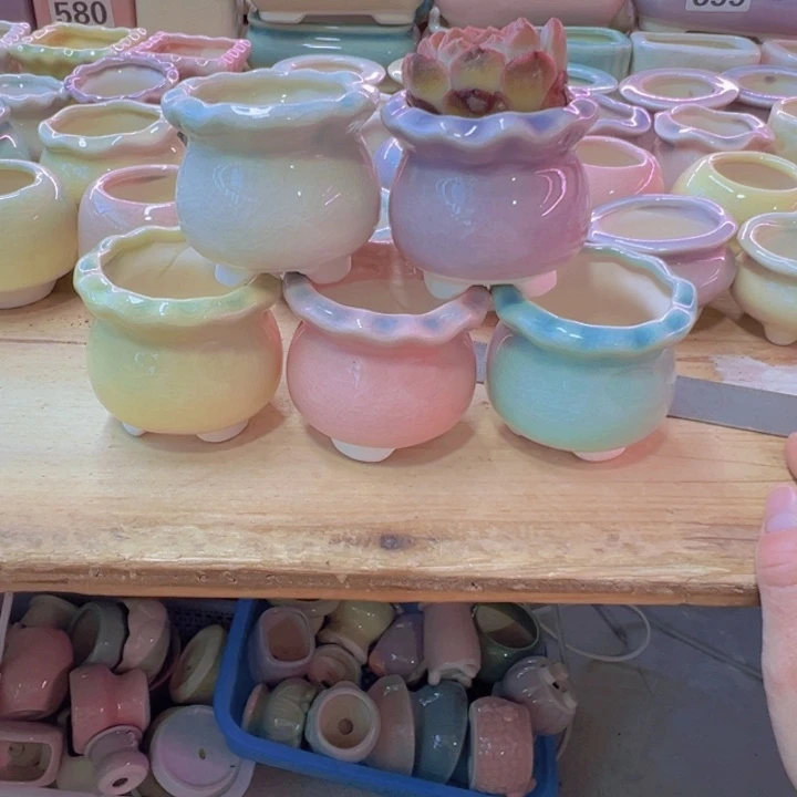 陶瓷花盆当场凑满12包邮