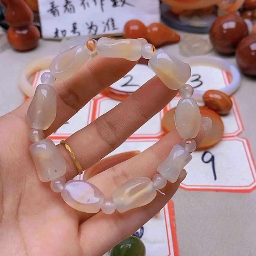 【闪购商品】未镶嵌玛瑙/玉髓珠宝半成品西*?