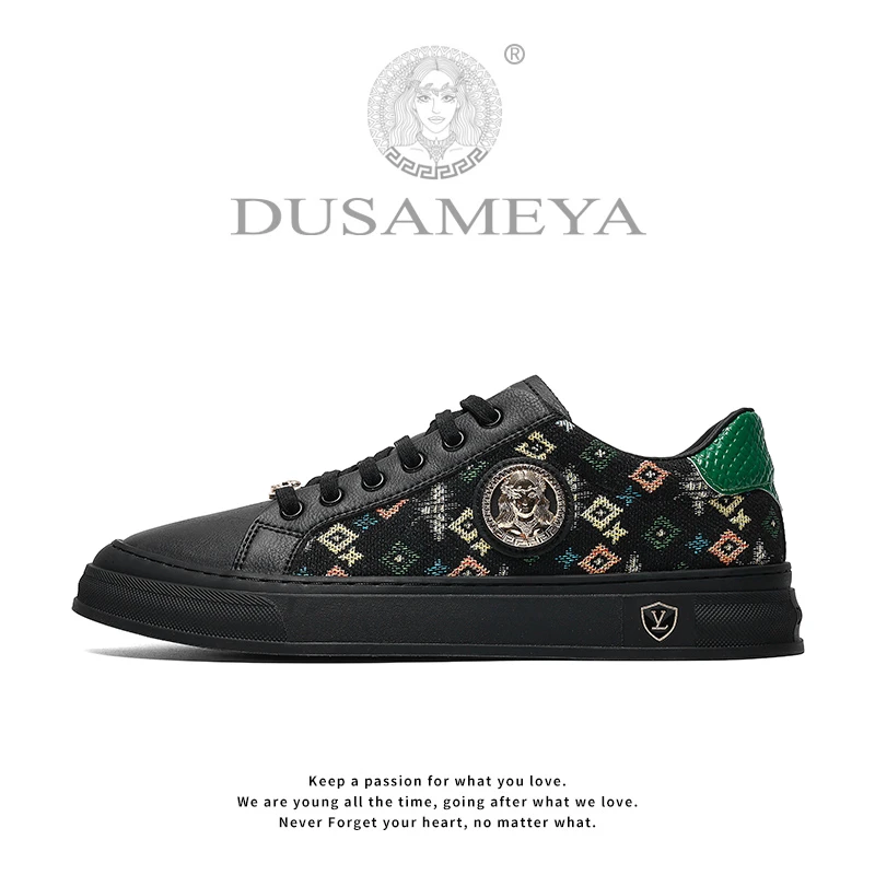 DUSAMEYA/杜莎米娅秋季透气休闲运动轻奢百搭透气时尚板鞋6785