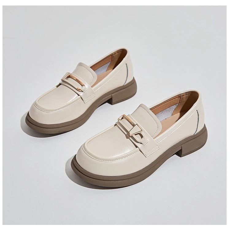 【U.M】牛皮乐福鞋一脚蹬小香风舒适乐福鞋单鞋