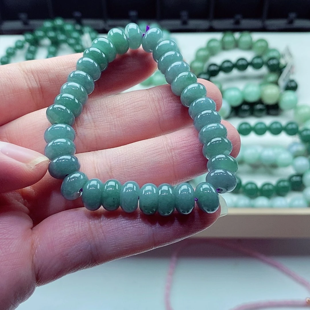 翡翠未镶嵌毛衣链