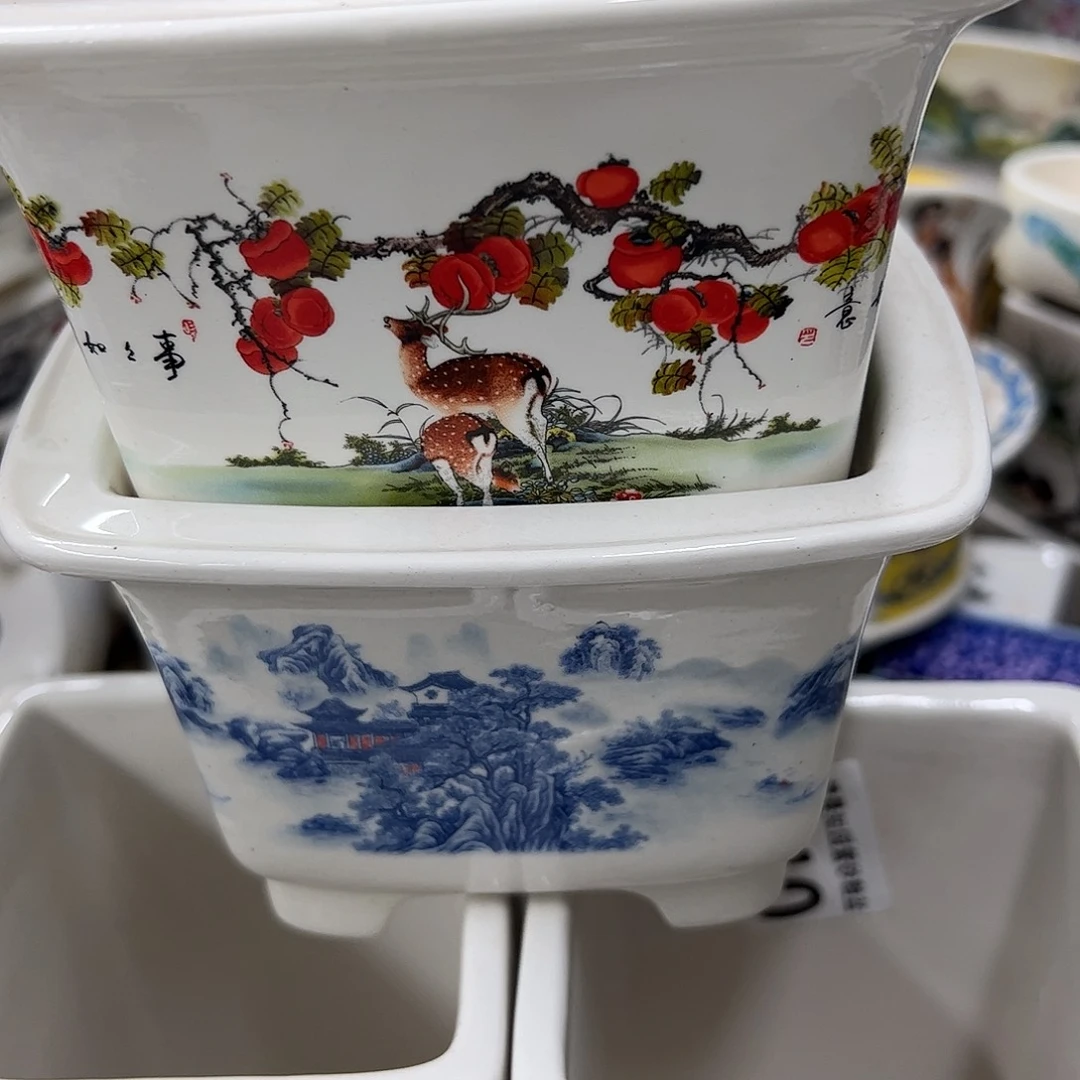 孤***路紫砂花盆924号瑕疵2个13/9cm
