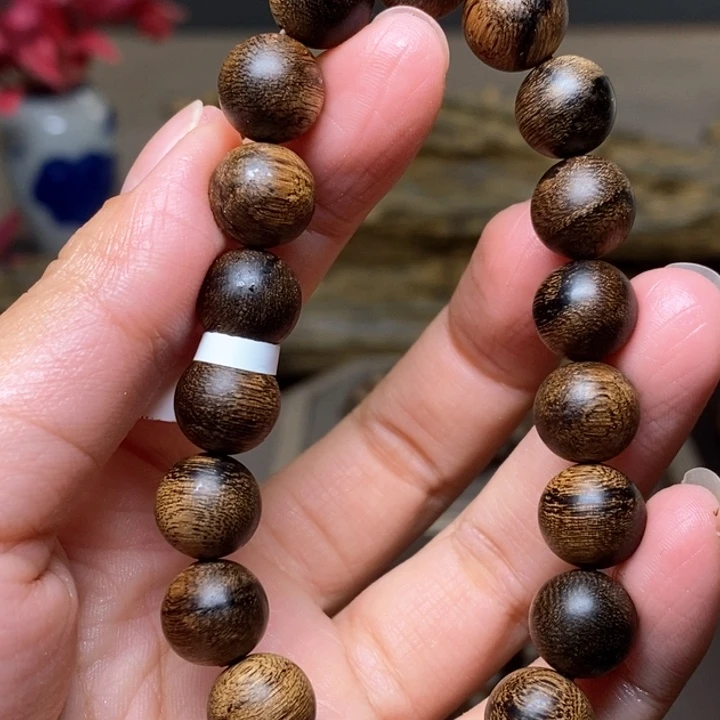 沉香手串越南芽庄瘤疤黄棋楠1.0